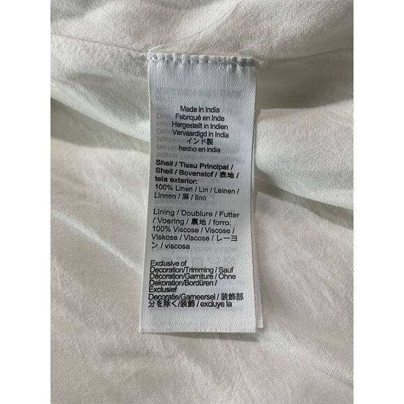 J.Crew Petite Gwen White Linen Lace-Trim Slip Skirt Size XS Petite - Picture 5 of 6